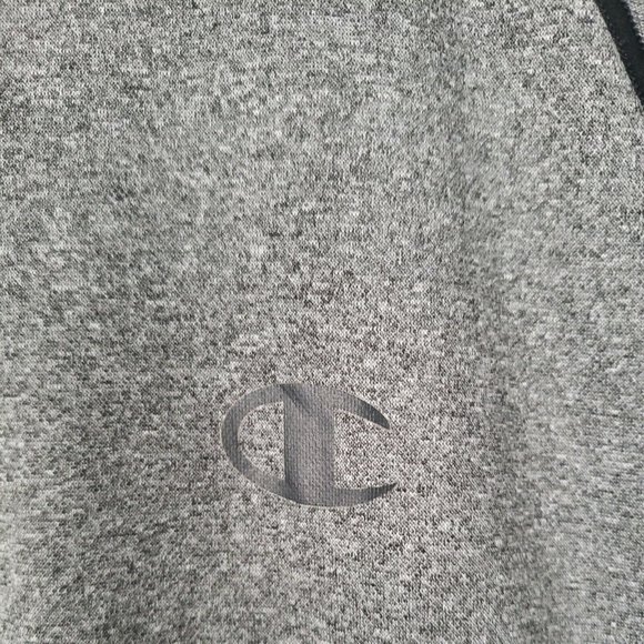 Champion Double Dry Powertrain Jacket Track Zip Long Sleeve Gray Size M - Picture 2 of 6